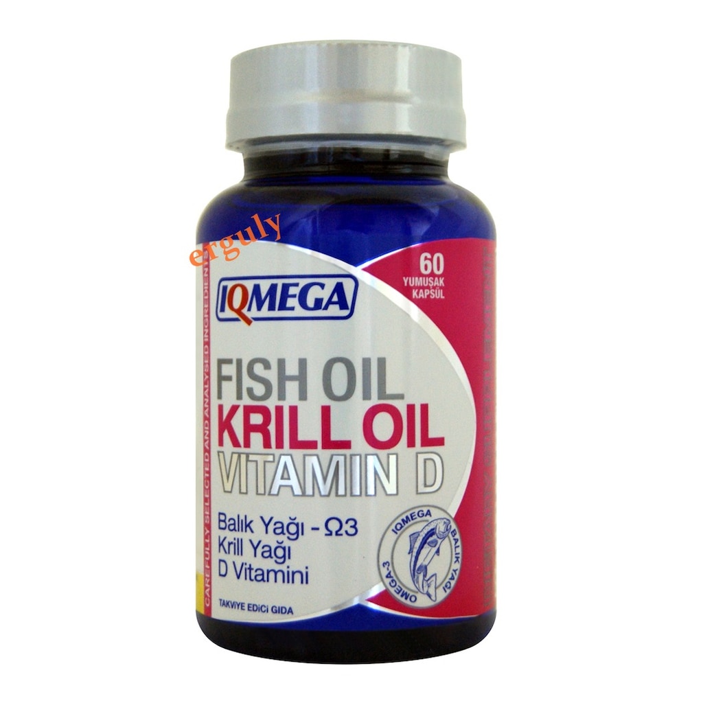 Iqmega Fish Oil + Krill Oil + Vitamin D 60 Softgel