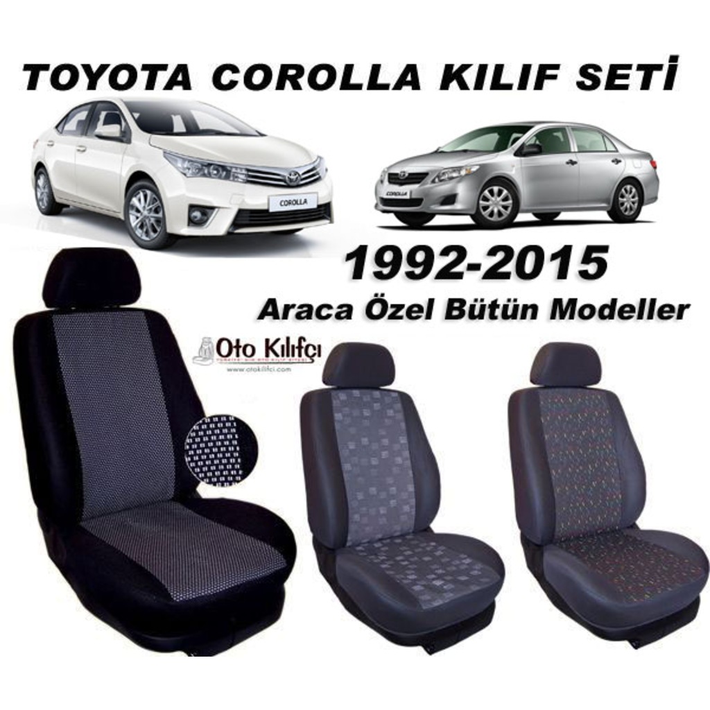 Toyota Corolla Koltuk Kılıfı Corolla Kılıf 19932015 Tüm Modeller