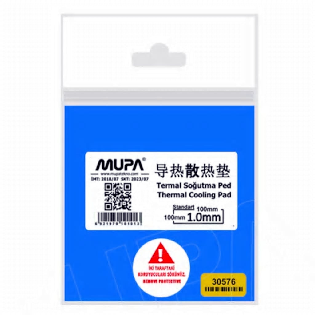 70230921 - Mupa 1.3W/M-K Termal Ped Soğutucu 100 x 100 x 1 MM - n11pro.com 70230921 - Mupa 1.3W/M-K Termal Ped Soğutucu 100 x 100 x 1 MM - n11pro.com