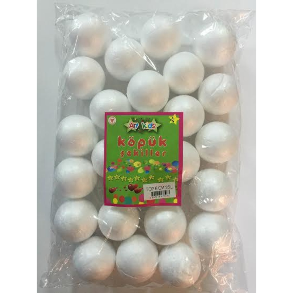 ART KİDS STRAFOR TOP 6CM. 25Lİ PAKET
