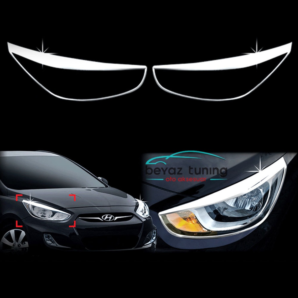 hyundai accent blue far cercevesi kromu nikelaj fiyatlari ve ozellikleri