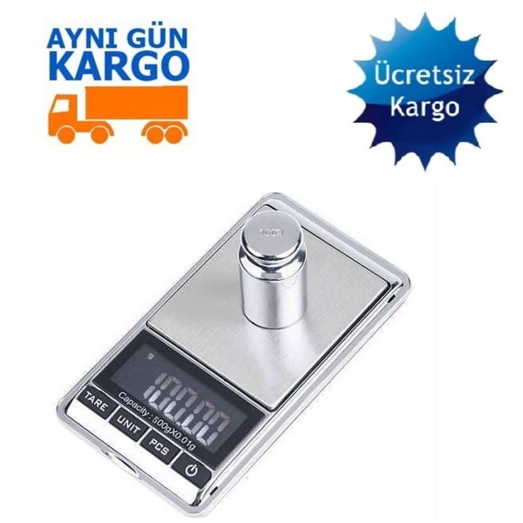 DİJİTAL HASSAS TERAZİ TARTI 500gr/ 0.01gr CEP ELEKTRONİK 2007P
