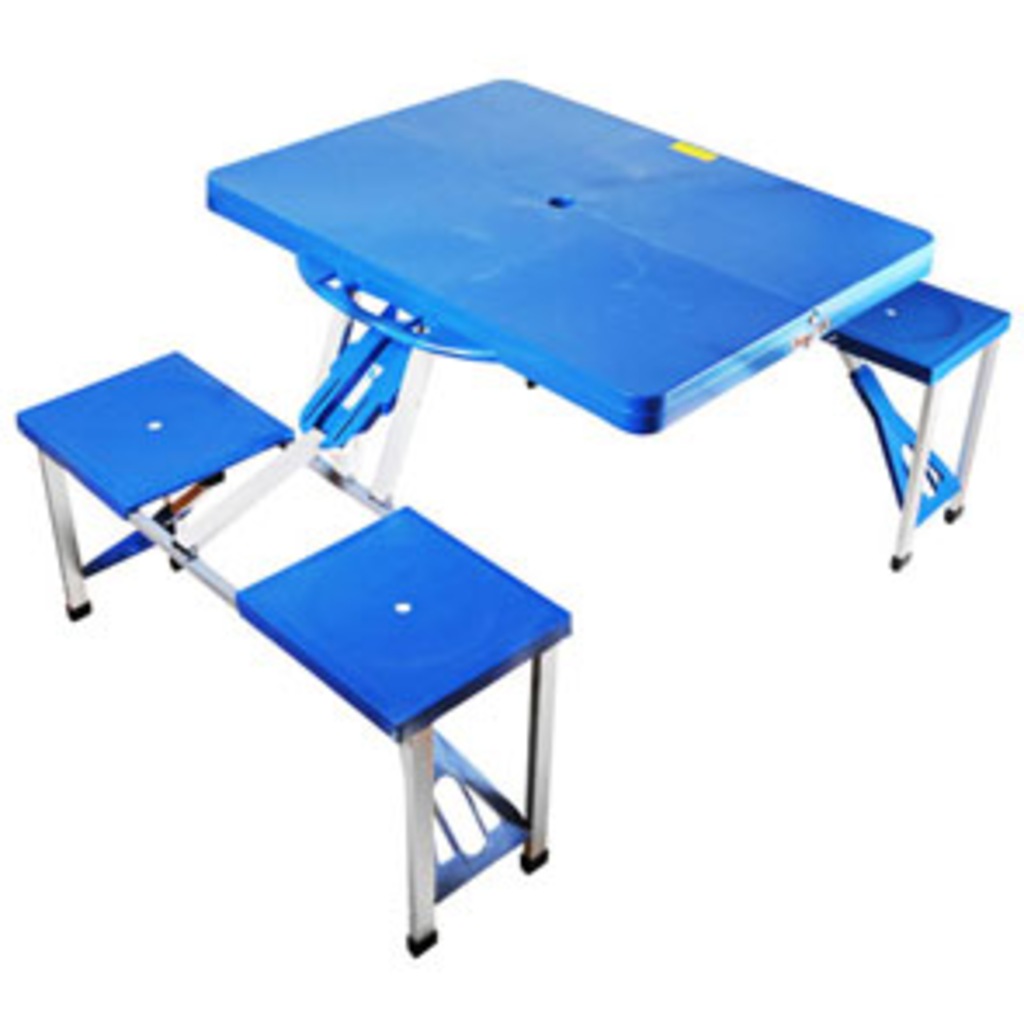 KATLANABİLİR PİKNİK KAMP MASASI 4 KİŞİLİK PRATİK KURULUM