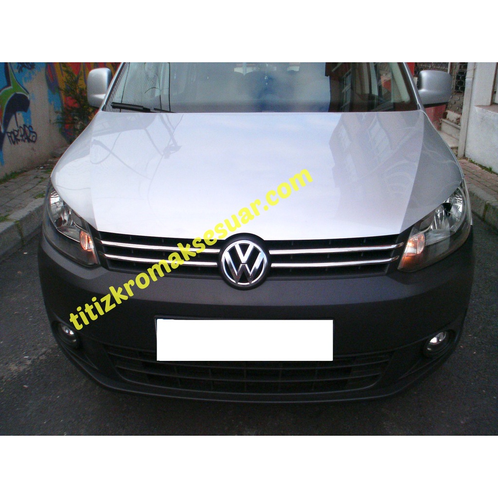 VOLKSWAGEN CADDY 2011-2013 KROM İNCE ÖN PANJUR AKSESUARI 4 PARÇA