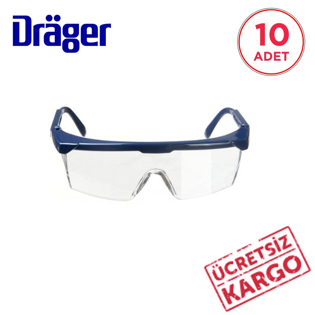 Drager X-Pect 8240 Koruyucu Şeffaf Gözlük (10 ADET)