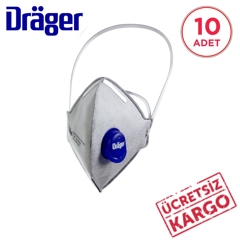 Drager X-plore 1720 V Odour FFP2 Toz Maskesi Ventilli (10 ADET)
