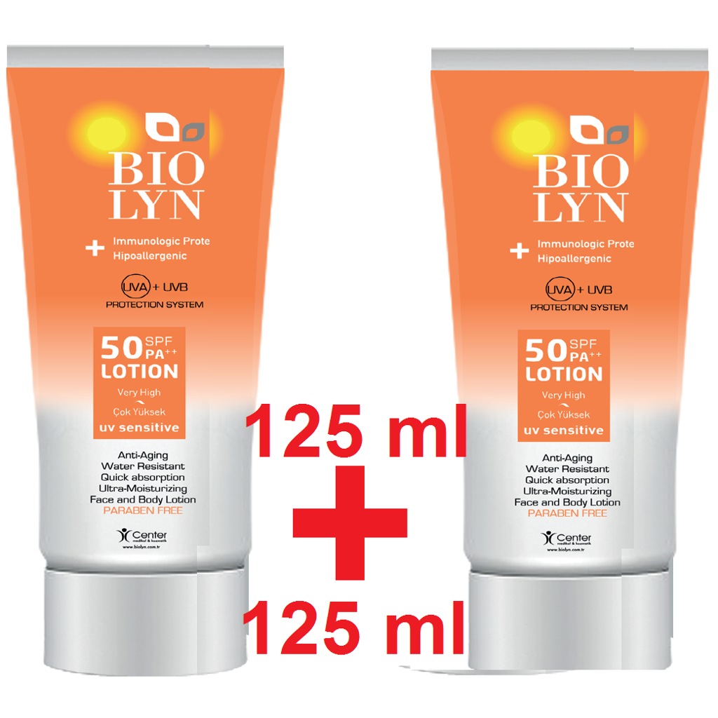 Biolyn Güneş Öncesi Koruma 50 SPF PA ++ Losyon