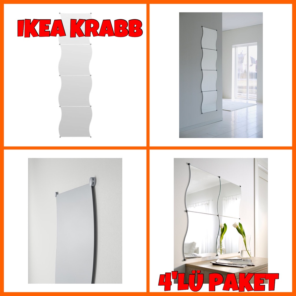 Ikea Krabb Dekoratif Duvar Aynasi 4 Lu Paket Fiyatlari Ve Ozellikleri