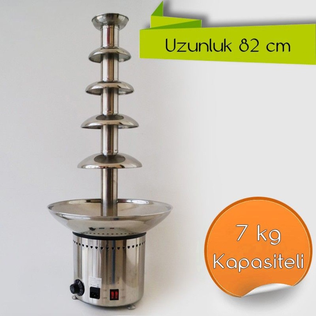 7 Kg Kapasiteli 6 Katlı Çikolata Şelalesi Makinesi
