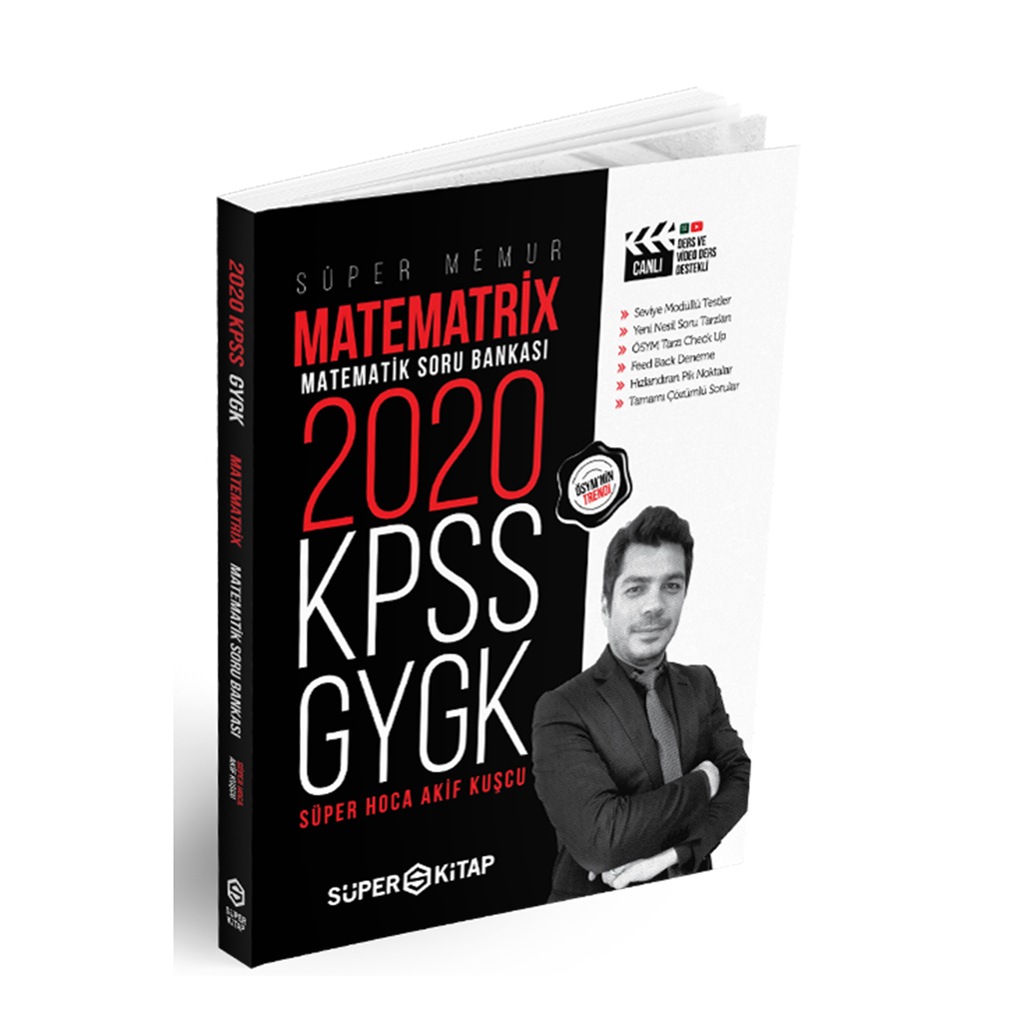50830445 - 2020 KPSS Süper Memur GYGK Matematrix Matematik Soru Bankası Süper Kitap - n11pro.com