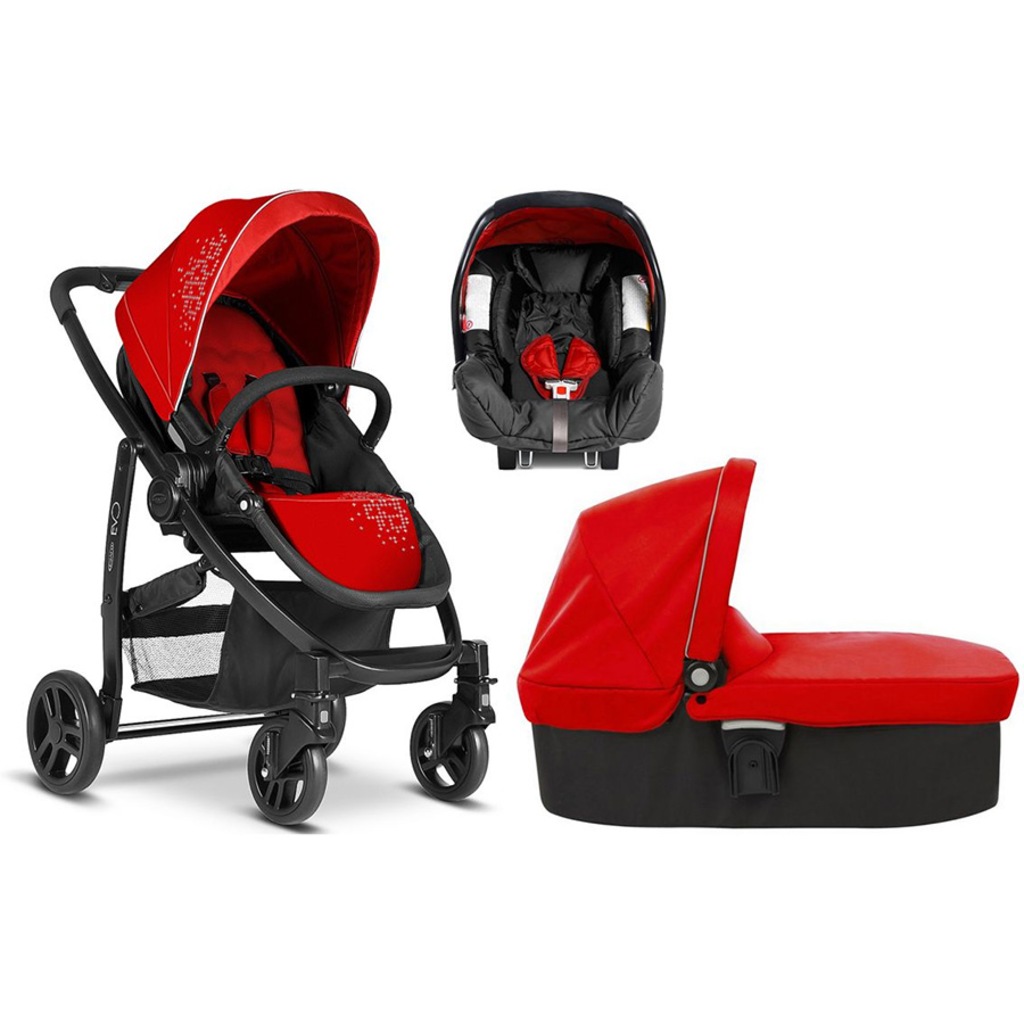 Graco Evo Travel Sistem Bebek Arabası Cherry Red