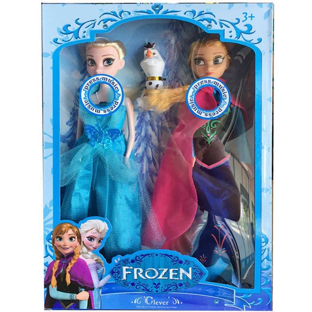 Karlar Ülkesi Frozen Şarkı Söyleyen Elsa Ve Anna 2li Bebek 28cm