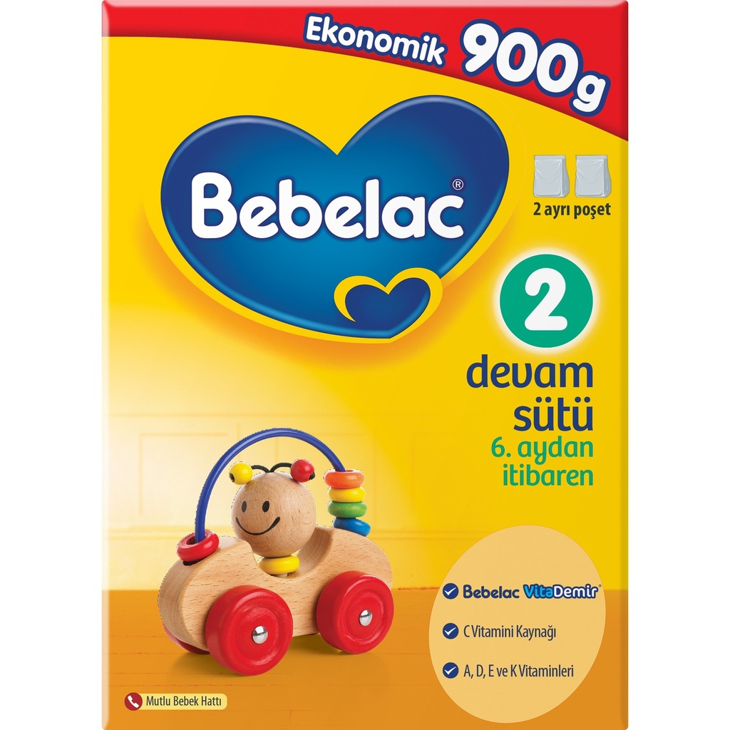 Bebelac 2 Devam Sütü 900 gr S.K.T. 07/2020