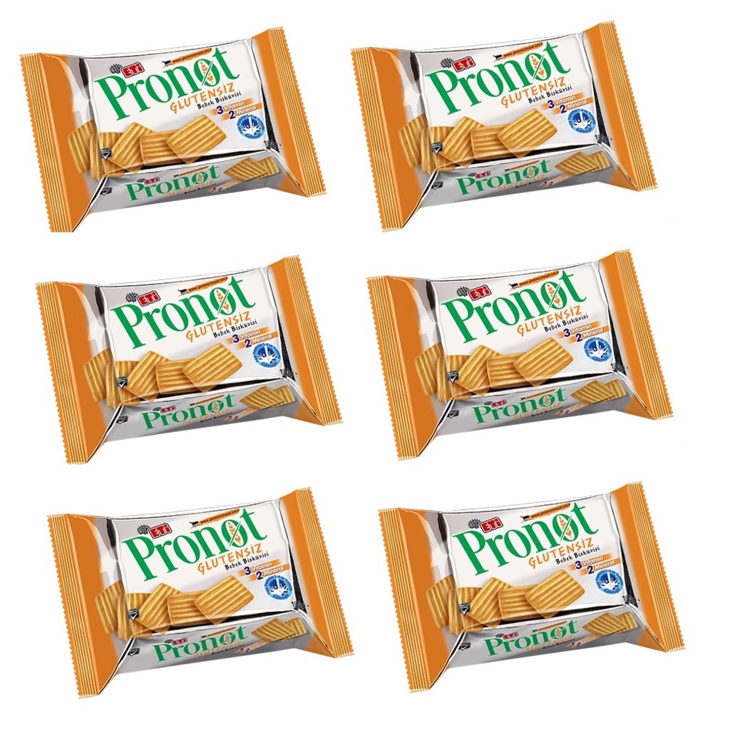 Eti Pronot Glutensiz Bebek Bisküvisi 180 Gr 6'lı Paket