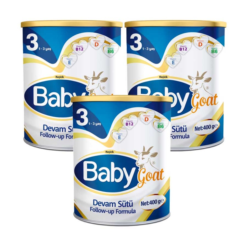 Baby Goat 3 Keçi Sütü Bazlı Devam Sütü 3'lü 400 gr