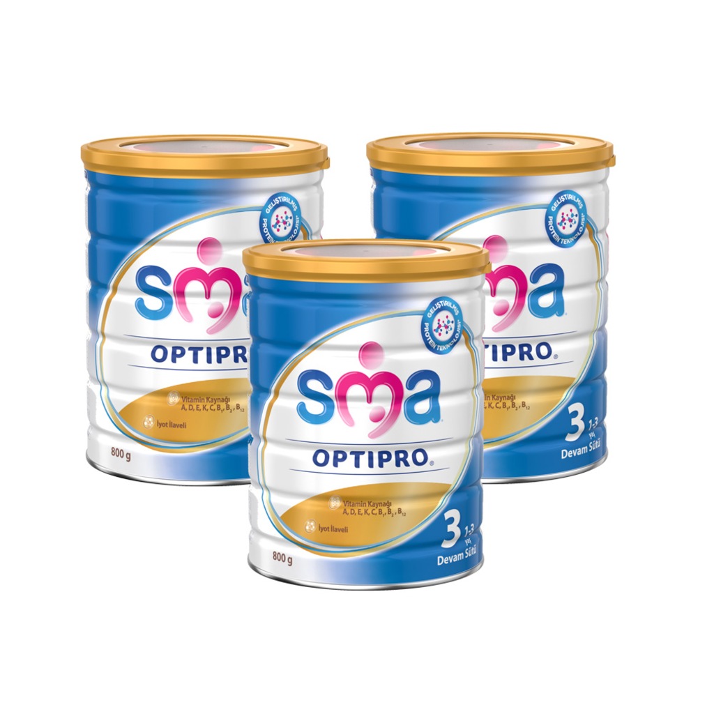 SMA 3 Optipro Devam Sütü 800 gr x 3 Adet