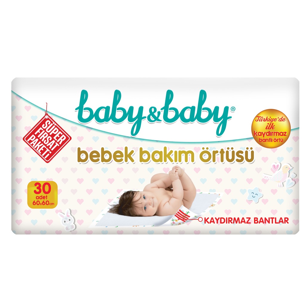 Baby &amp; Baby Bebek Bakım Örtüsü Alt Açma Bezi 30�lu Paket Fiyatları ve