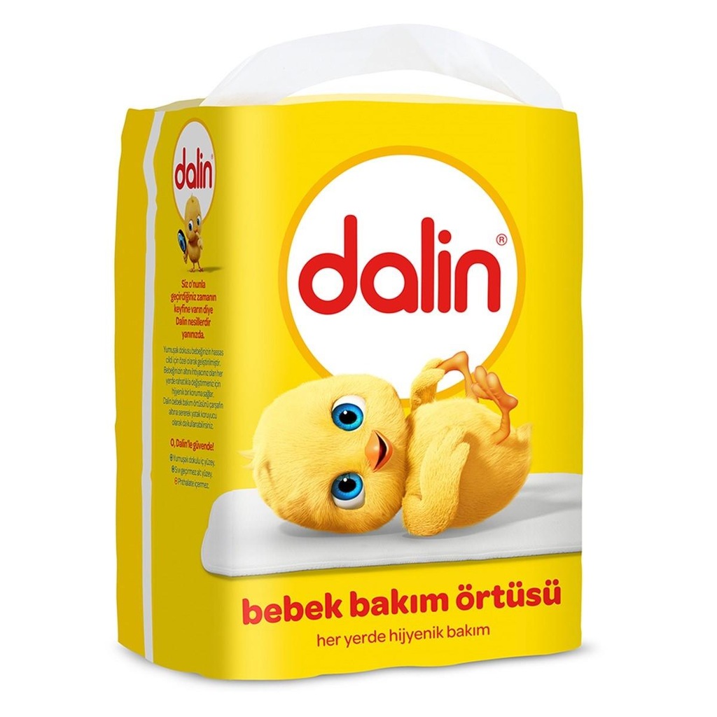 Dalin Bebek Bakım Örtüsü Alt Değiştirme Örtüsü 60x60 Cm