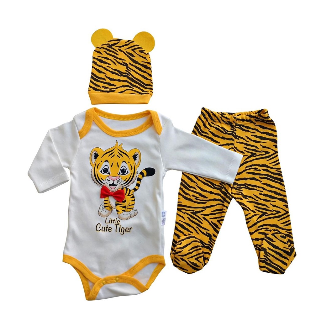 Uzun Kollu Alt Üst Takım Erkek Bebek Takım Küçük Kaplan