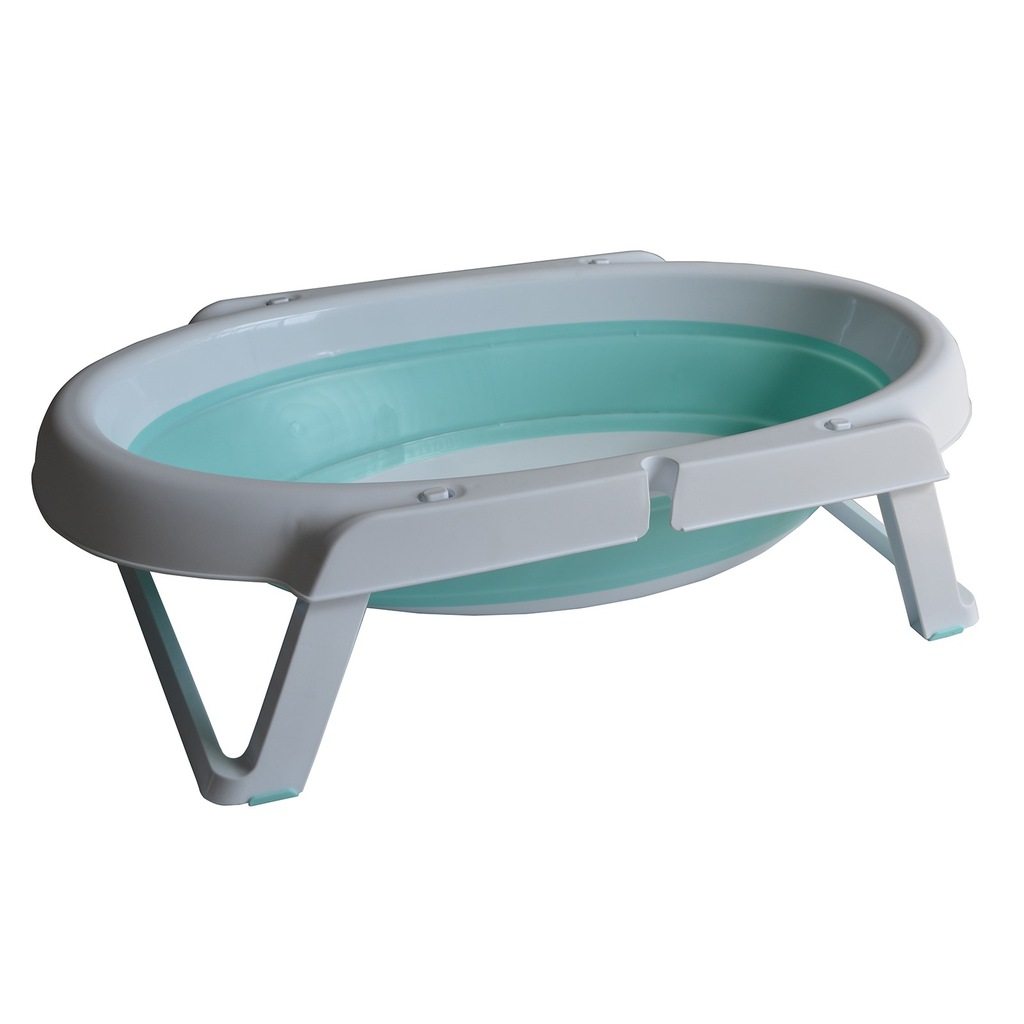 Baby&amp;plus Katlanabilir Bebek Küveti Mavi
