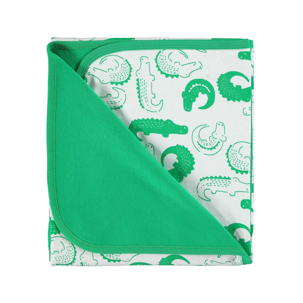 Kujju Erkek Bebek Çift Kat Battaniye 80x90 cm Beyaz