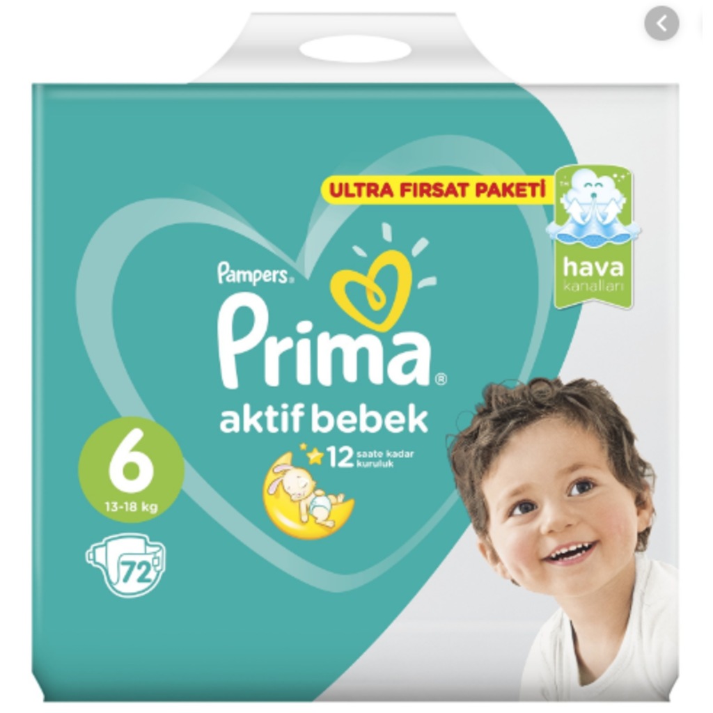 Bebek Bezi Aktif Bebek 6 Beden Extra Large Ultra Fırsat