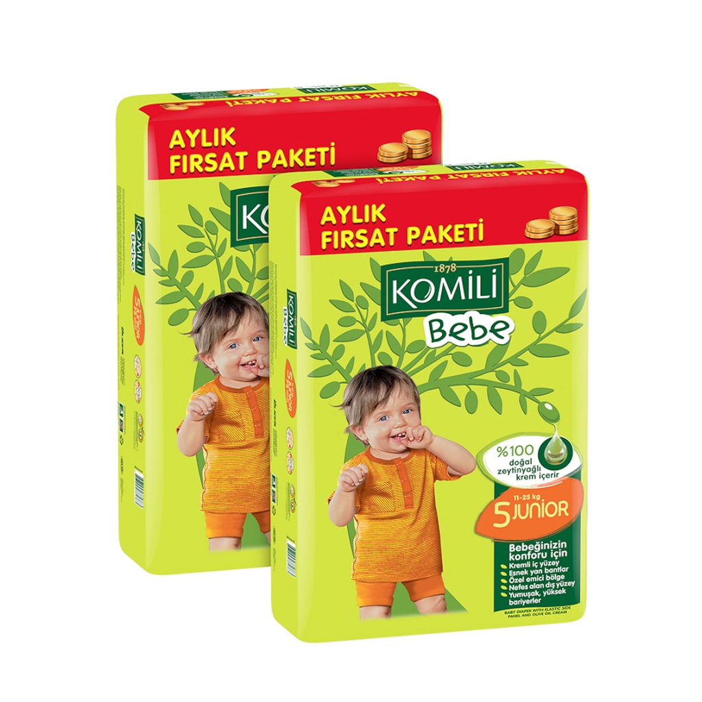 Komili Bebek Bezi 5 Numara Junior 1125kg 72 Adet2�li Set