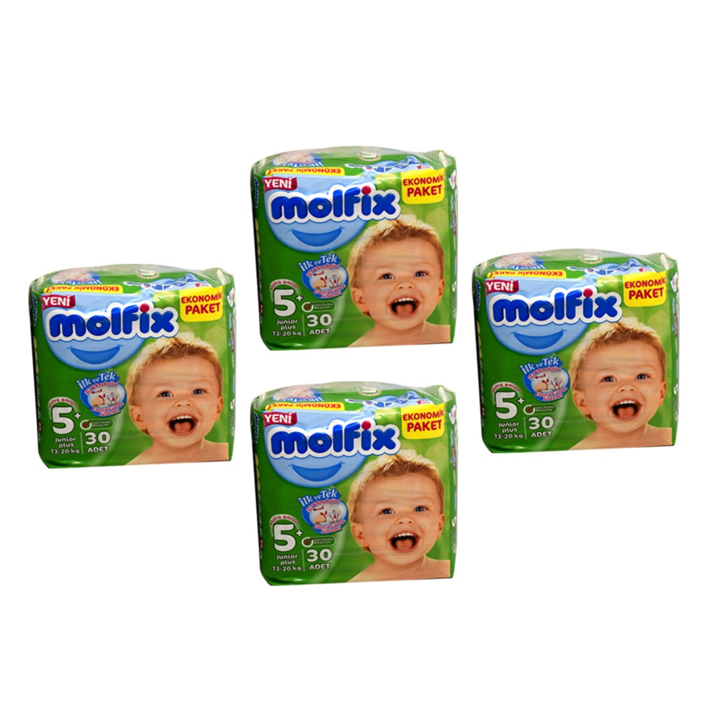 Molfix Bebek Bezi JUMBO 5+ Beden JUNIOR PLUS 4�lü paket Fiyatları ve