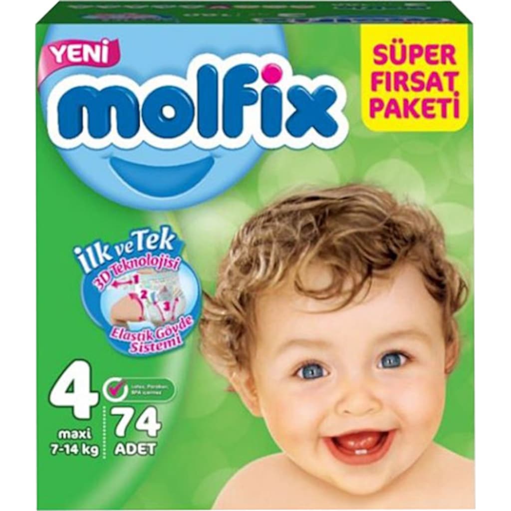 molfix 4 numara bebek bezi