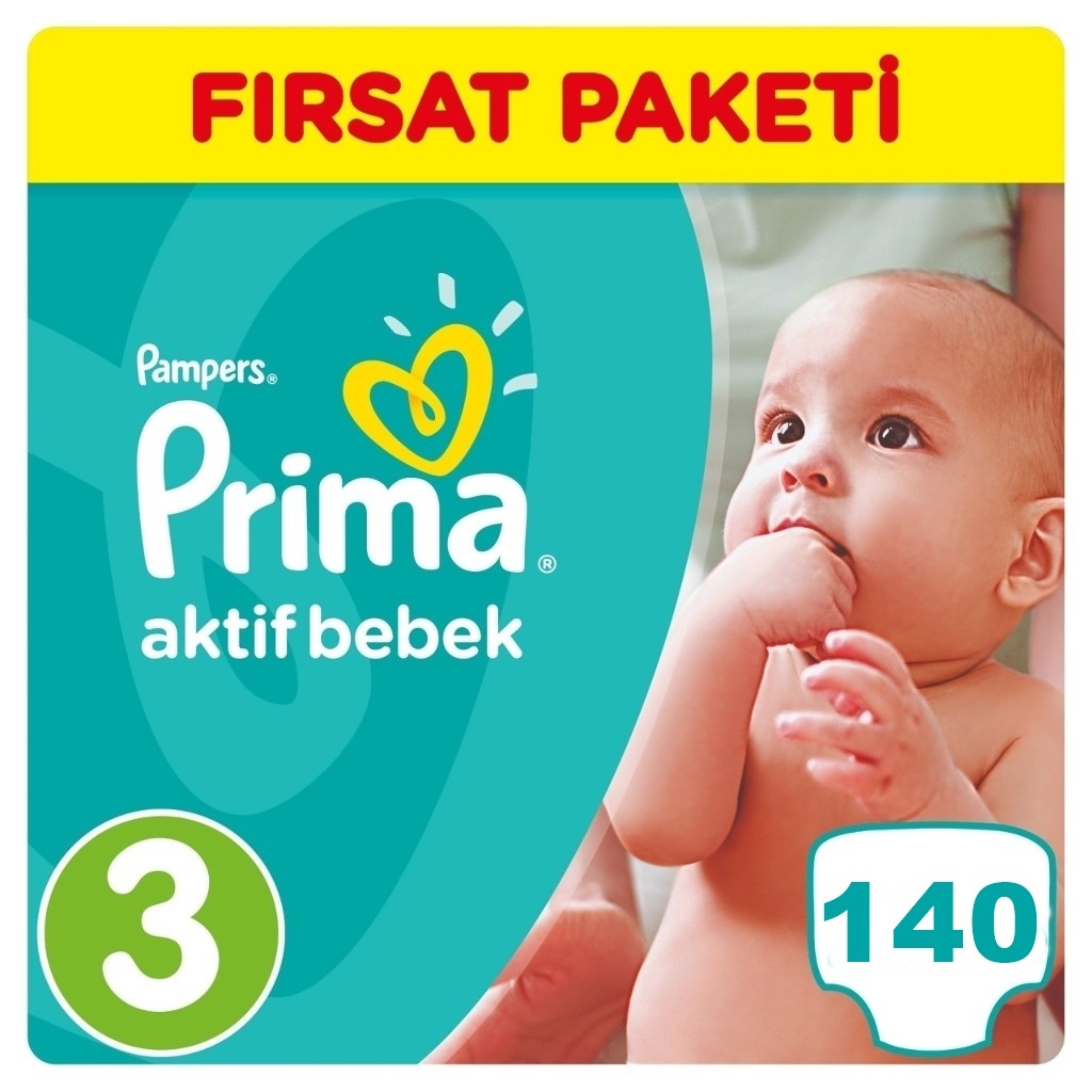 Prima Bebek Bezi No3 Beden (610 Kg) 140 Adet Fırsat