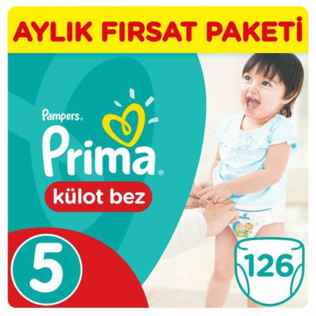 Prima Pants Külot Bebek Bezi 5 Beden 126 Adet Fiyatları ve