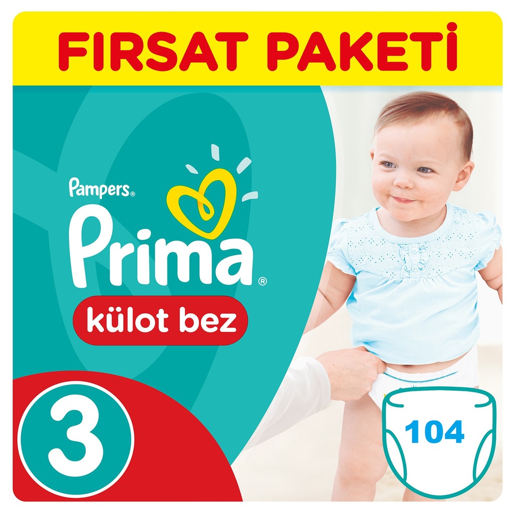 Prima Pampers Pants Külot Bez 3 Beden 611kg 104 Adet Prima Pampers Pants Külot Bez 3 Beden 611kg 104 Adet