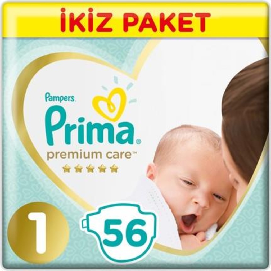 Prima Premium Care 1 Beden Yenidoğan 56 Adet Bebek Bezi Fiyatları ve