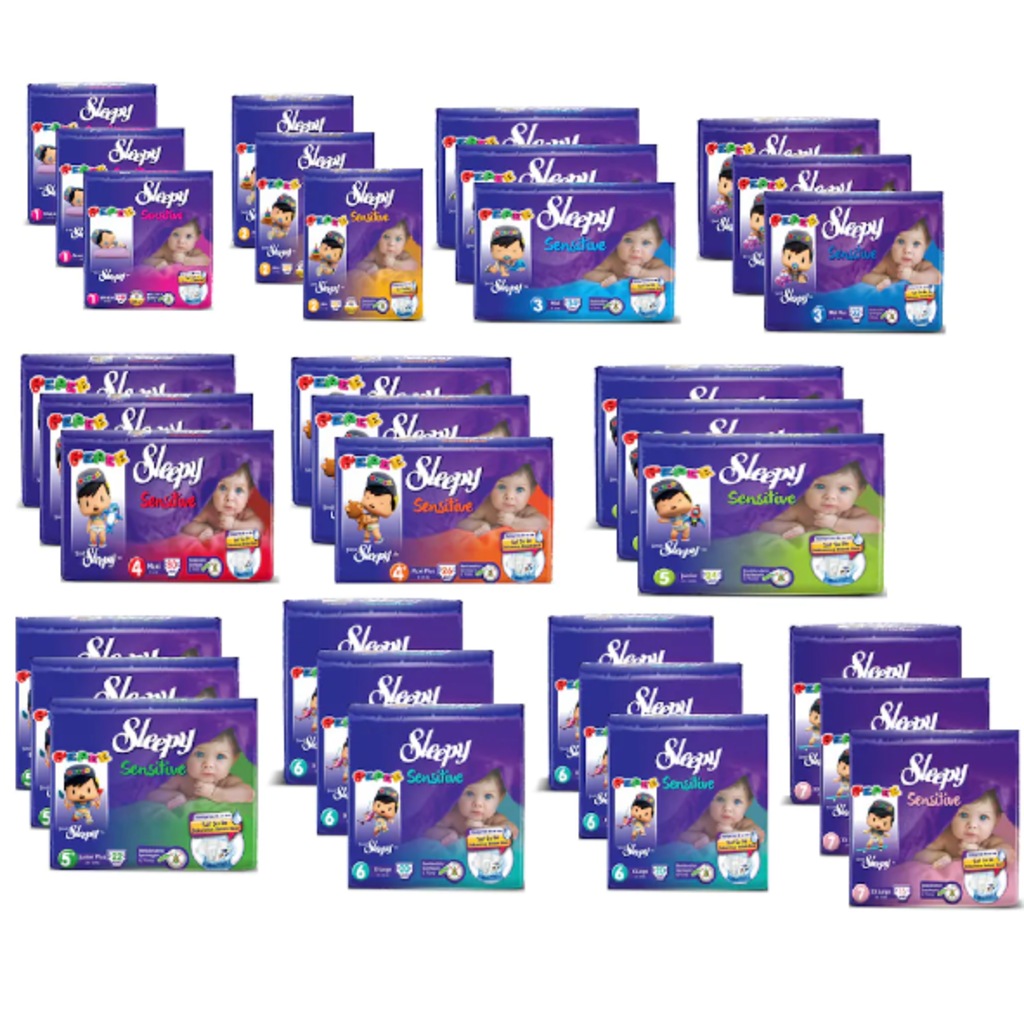 Sleepy Bebek Bezi 1 2 3 3+ 4 4+ 5 5+ 6 6+ 7 Beden Seç Al