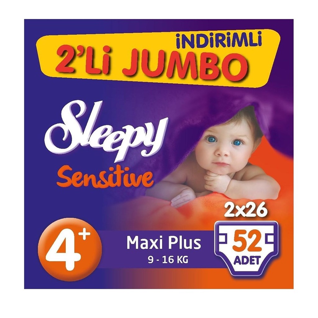 Sleepy Bebek Bezi Jumbo No4+maxi+918 Kg 52li Pep