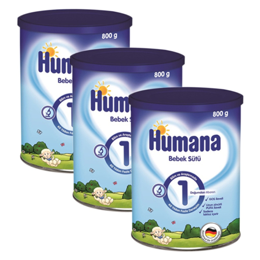 Humana 1 Bebek Maması Metal Kutu 800 Gr x 3 Adet Fiyatları ve Özellikleri