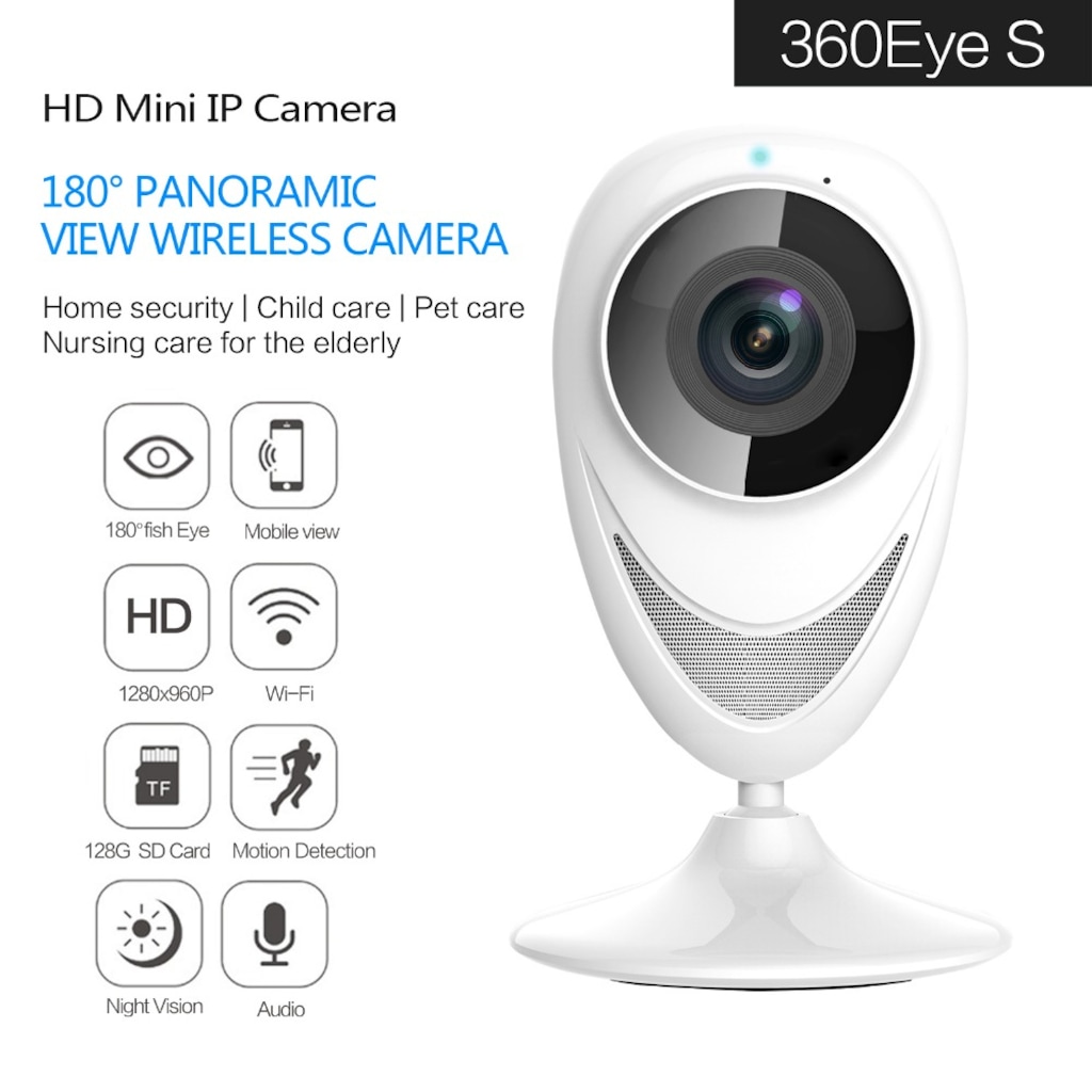 360eyes 1080p Hd Panaromik İp Kamera Ev İçi Güvenlik Kamerası