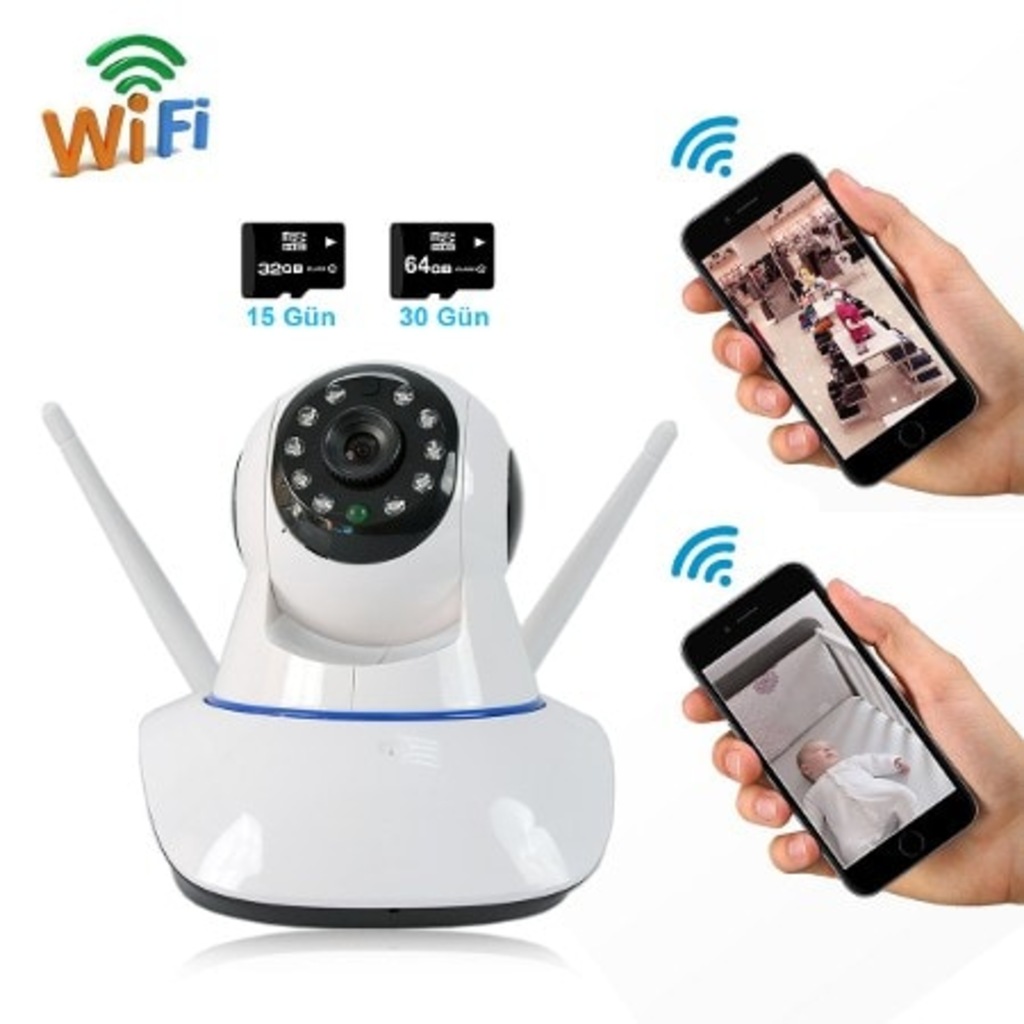 Dextel 360º Gerçek HD Wifi Kablosuz IP Kamera Bebek