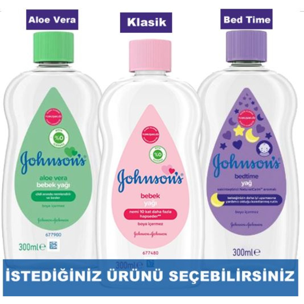 Johnson�s Baby Oil 300 ml Bebek Yağı (Aloe VeraKlasik Johnson�s Baby Oil 300 ml Bebek Yağı (Aloe VeraKlasik