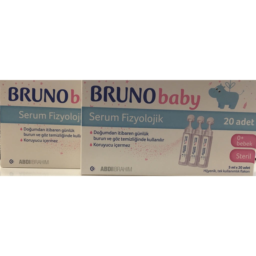 BRUNO BABY 20+20FLAKON SERUM FİZYOLOJİK DAMLA
