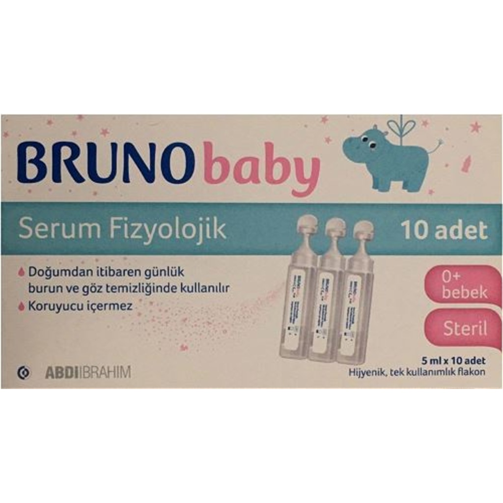Bruno Baby Serum Fizyolojik 5 Ml 10 Flakon Skt 06/2022
