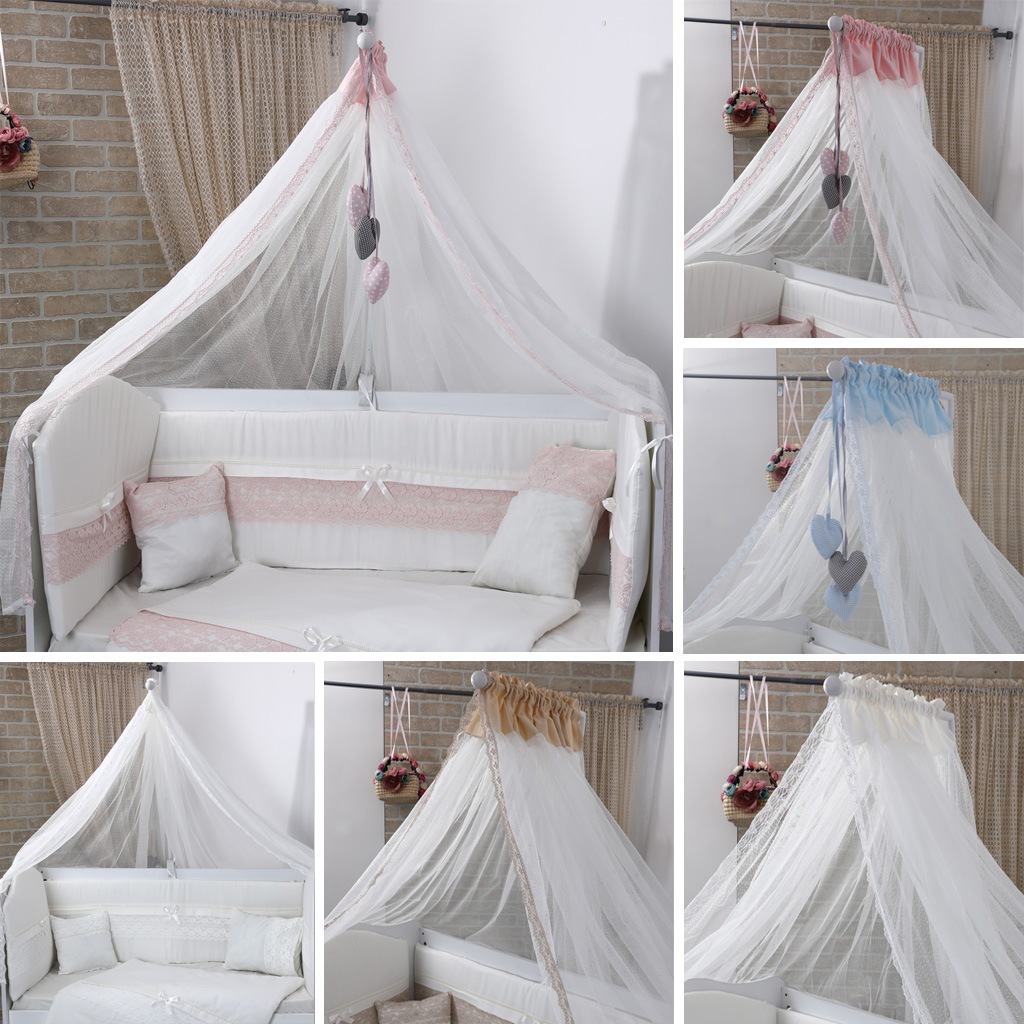 Mini Baby İnci Bebek Beşik Cibinliği Ve Cibinlik Demir