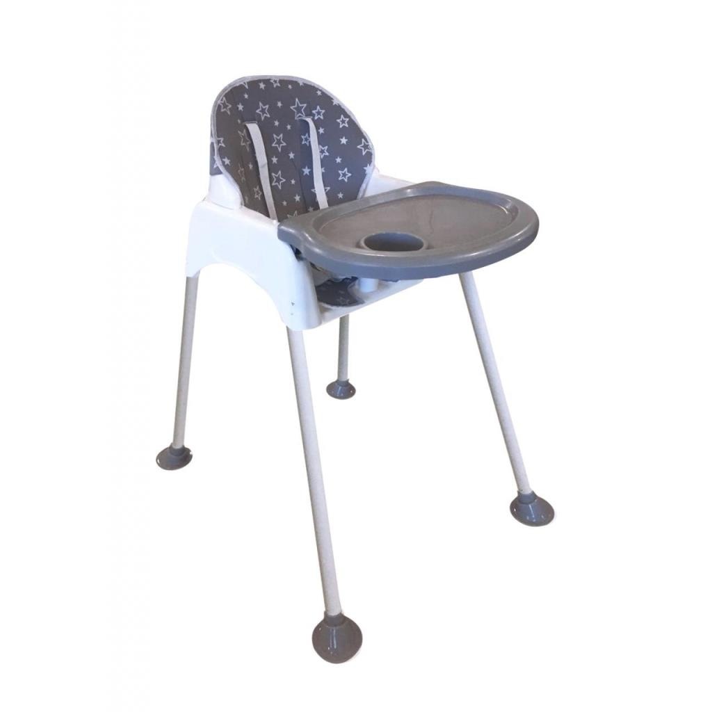 Minigo High Chair Ped Hediyeli Mama Sandalyesi - Gri