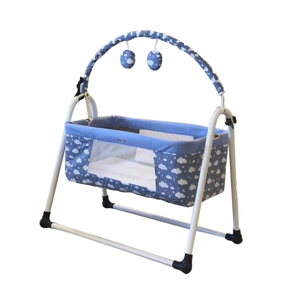 Minigo Sleepy Portatif Sallanır Bebek Beşiği + Cibinlik Tül Hediy