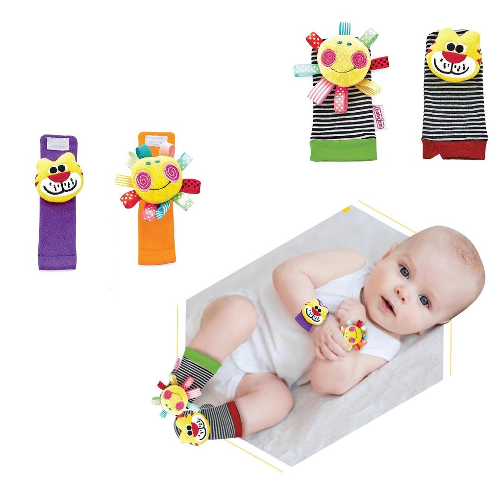 Babyjem Çıngıraklı Çorap & Bileklik 471 Karışık Renkli