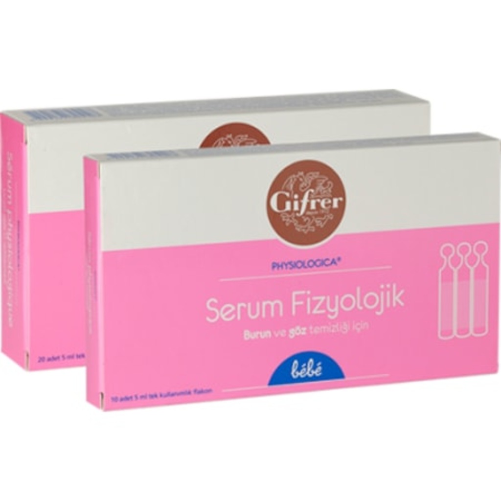 Gifrer Serum Fizyolojik 5ml x 10 Flakon 2 KUTU SKT: 01/2022