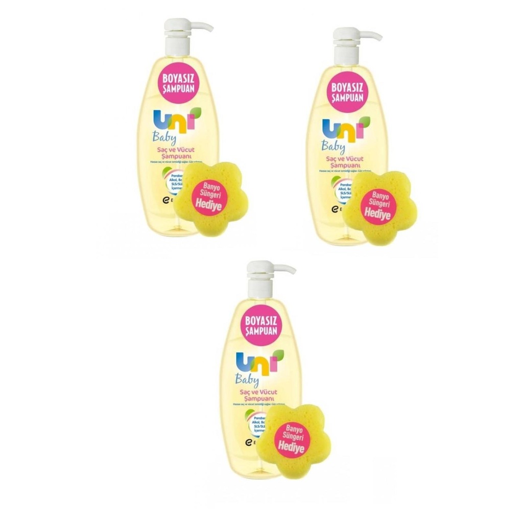 Uni Baby Şampuan 750ml 3 Adet