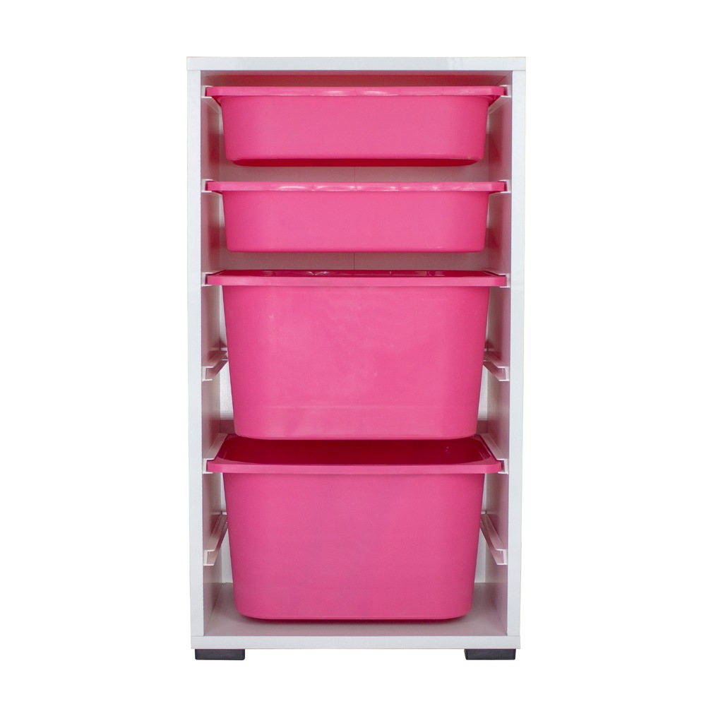 2 Büyük 2 Küçük Sepetli Oyuncak Dolabı Renk Seçeneği