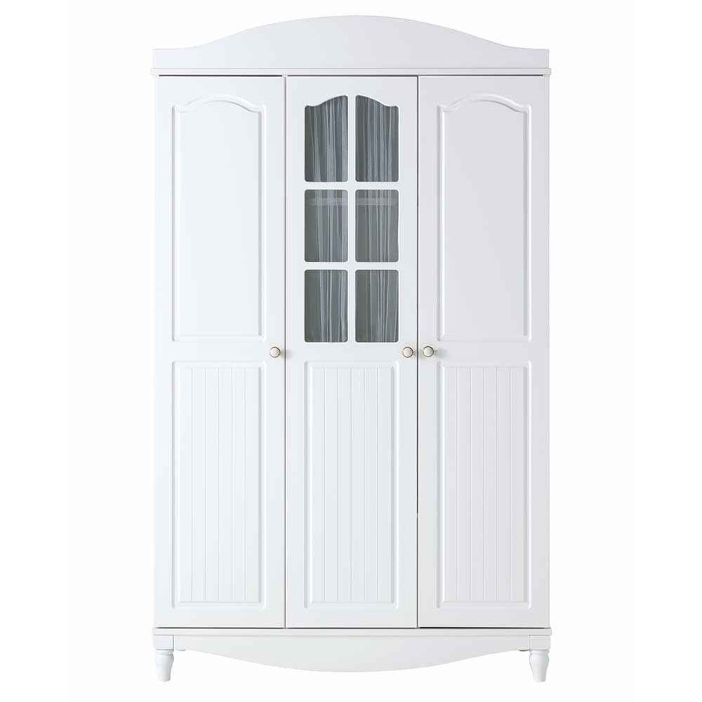 Belis Damla Bebek Odası 3 Kapılı Dolap Beyaz