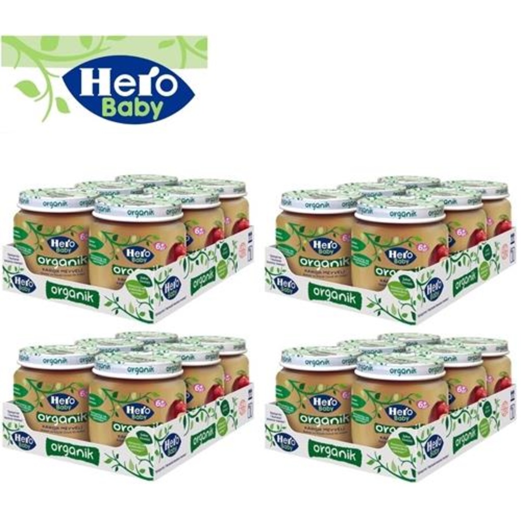 Hero Baby Organik Mama Karışık Meyve 120Gx24Adet Fiyatları ve Özellikleri